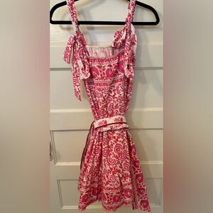 Sue Sartor Annabel Sundress mini -adjustable tie straps - size medium- UEC!